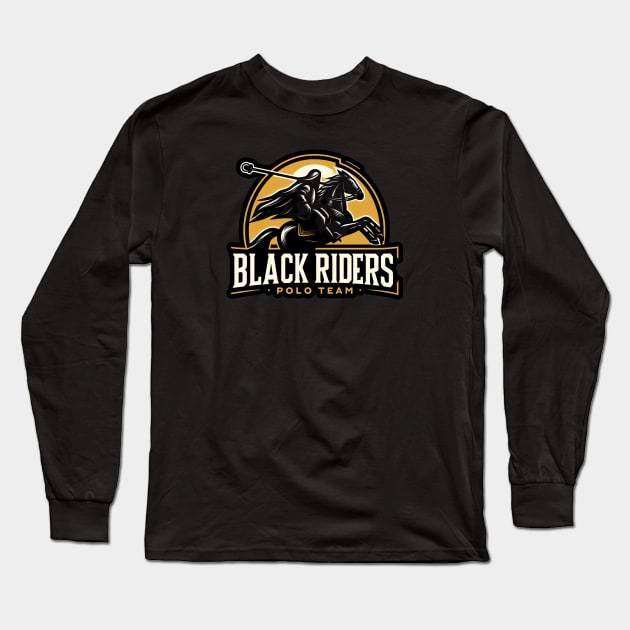 Black Riders Polo Team - Fantasy Funny Long Sleeve T-Shirt by Fenay-Designs